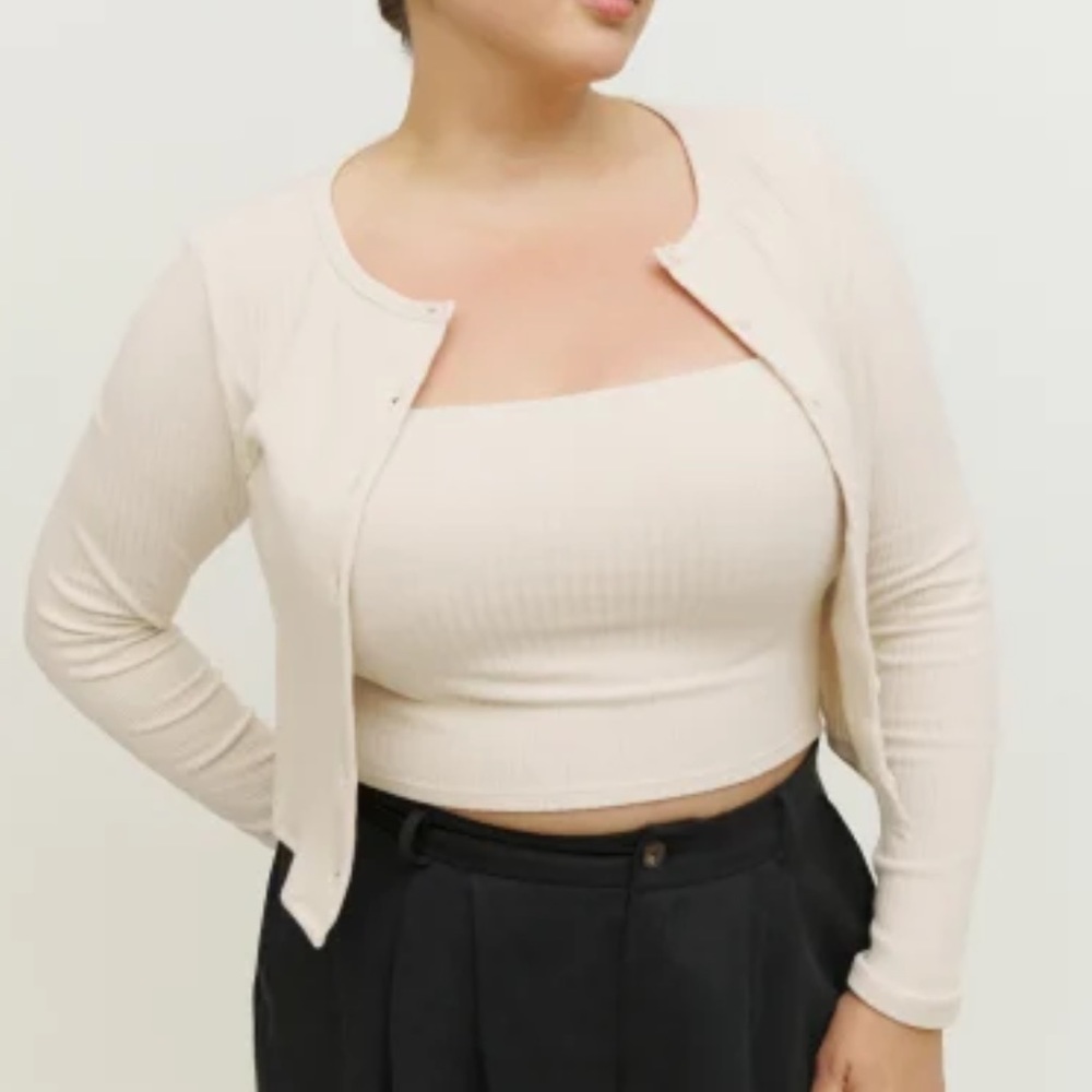 Reformation Ruby Knit Cardigan Set